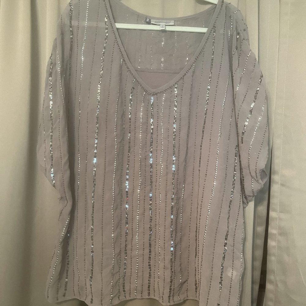 JENNIFER LOPEZ SEQUIN BLOUSE